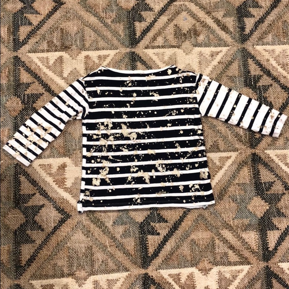 J. Crew Crewcuts Girls 6/7 Striped boatneck shirt